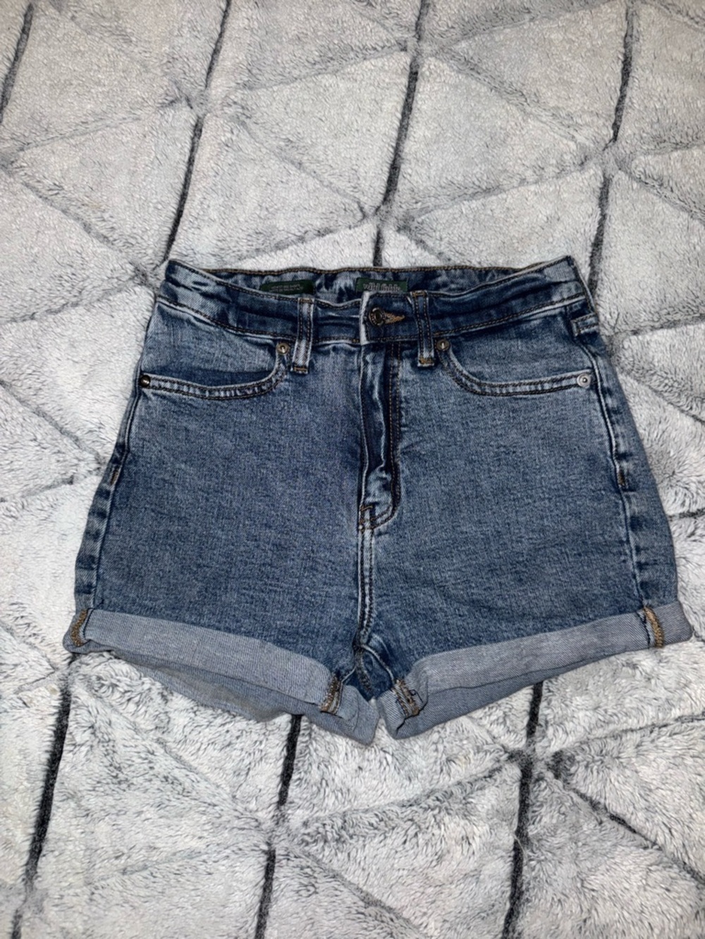 wild fable High-Rise Rolled Hem Denim Shorts - Medium Blue
